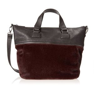 BCBGeneration Burgundy Landon Crossbody Purse Bag
